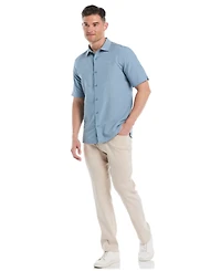 Cubavera Men's Geo-Pattern Short Sleeve Button Down Shirt