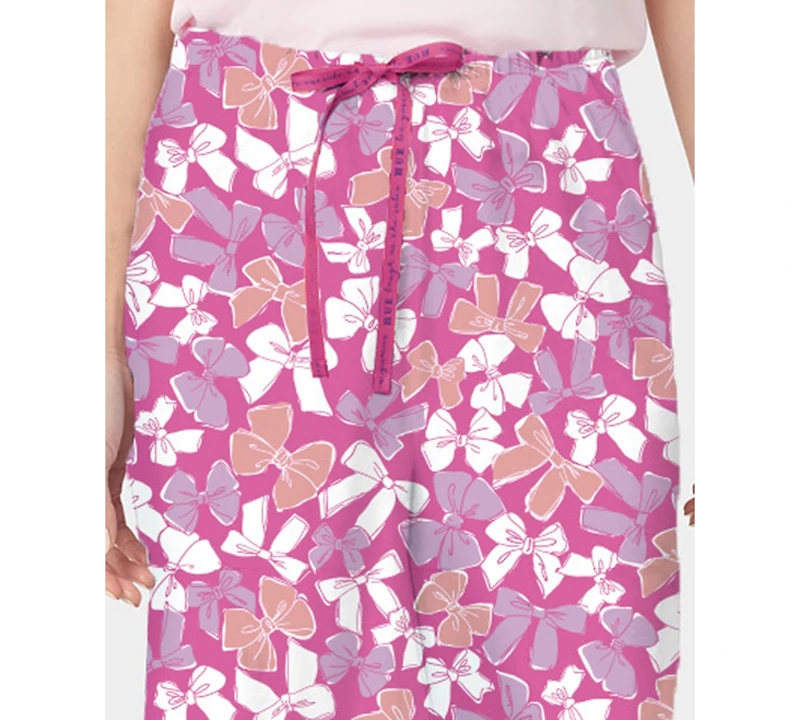 Hue Women's It's Raining Bows Printed Bermuda Pajama Shorts