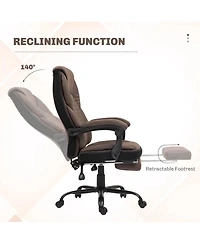 Homcom Executive Office Chair with Footrest and High Back,