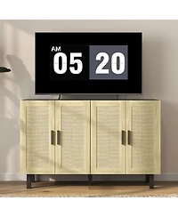 Homcom Sideboard Cabinet w/ 2 Rat Doors & Adjustable Shelves,