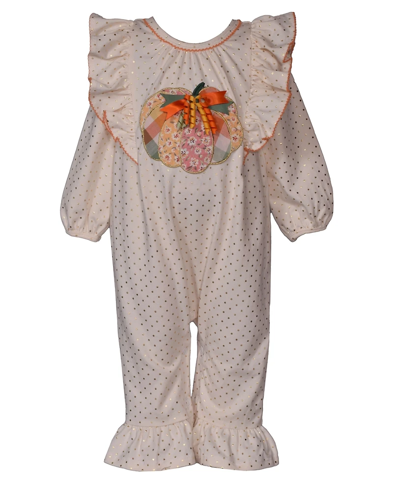 Bonnie Baby Girls Harvest Coverall