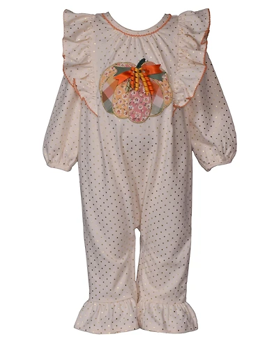Bonnie Baby Girls Harvest Coverall