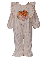 Bonnie Baby Girls Harvest Coverall