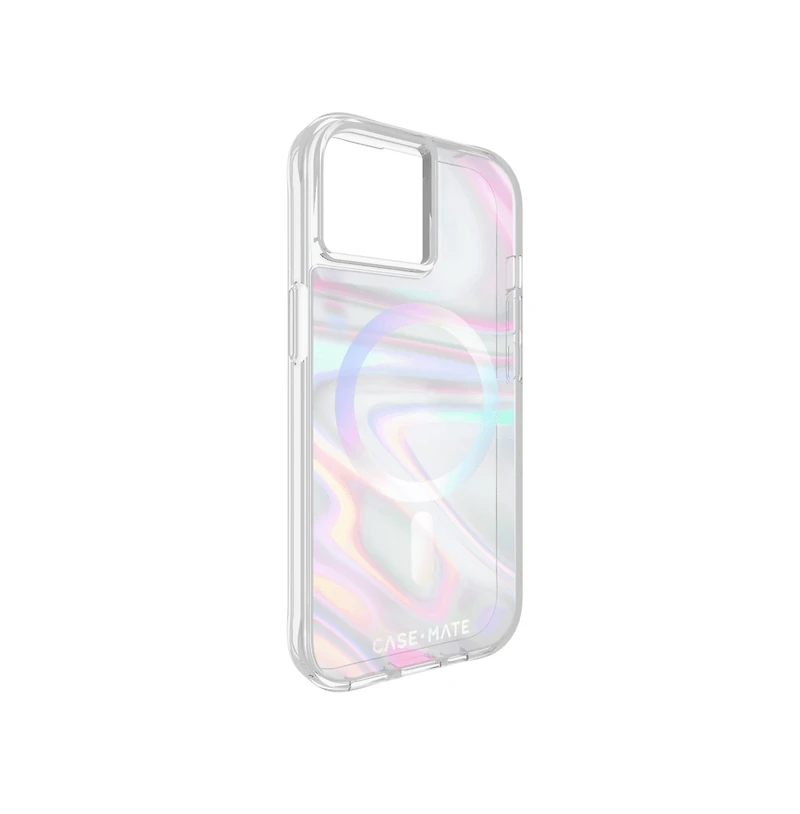 Case-Mate Soap Bubble MagSafe Case for Apple iPhone 15 / iPhone 14 / iPhone 13-Multi-Color