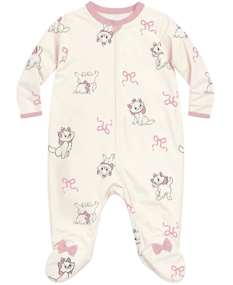 Disney Baby Girls 2-Piece Marie The Cat Sleep N Play Coverall and Headband Set