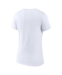 Fanatics Women's White Sporting Kansas City Logo V-Neck T-Shirt