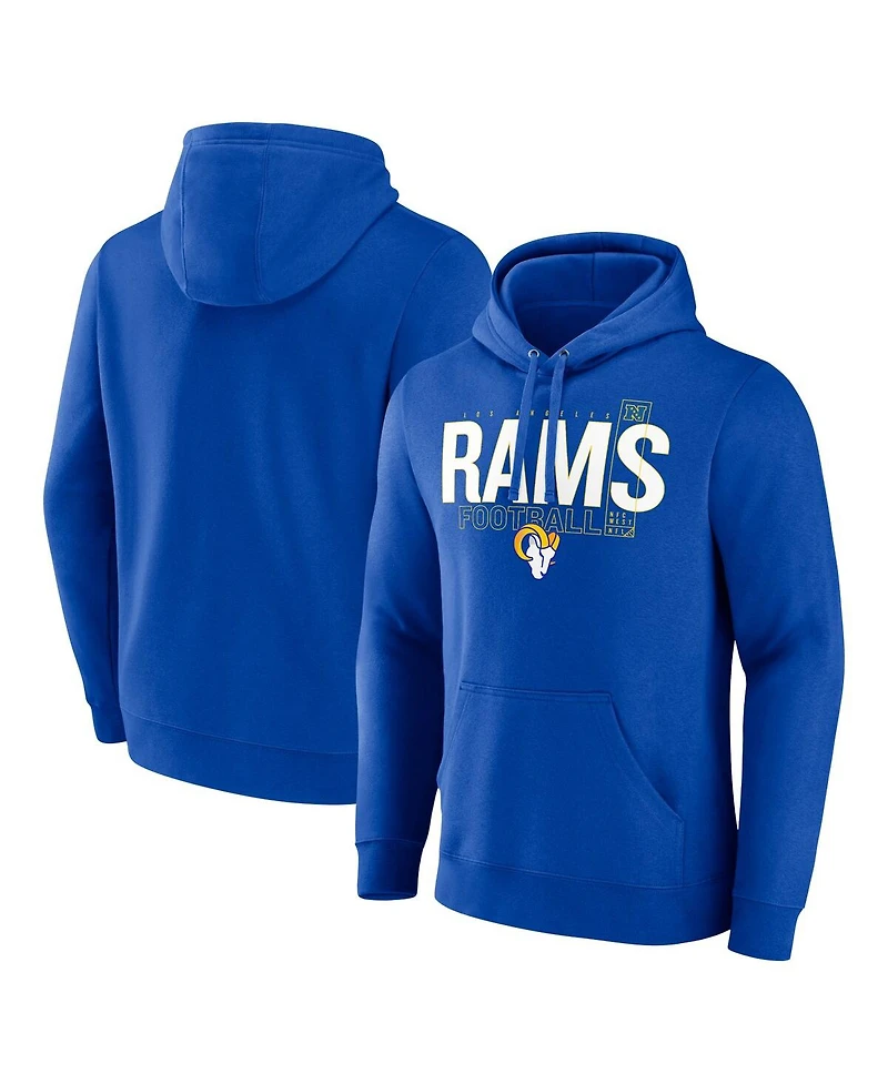 Fanatics Men's Royal Los Angeles Rams Pylon Outline Pullover Hoodie