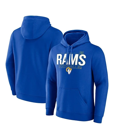 Fanatics Men's Royal Los Angeles Rams Pylon Outline Pullover Hoodie