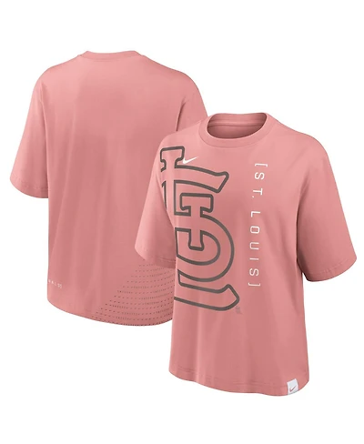 Nike Women's Pink St. Louis Cardinals Statement Boxy T-Shirt