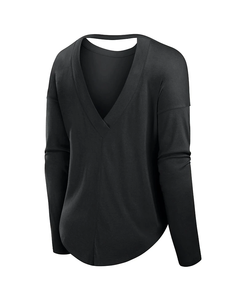Fanatics Women's Black New Orleans Saints Core Long Sleeve Fashion T-Shirt