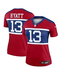 Nike Women's Jalin Hyatt Red New York Giants Alternate Legend Player Performance Top