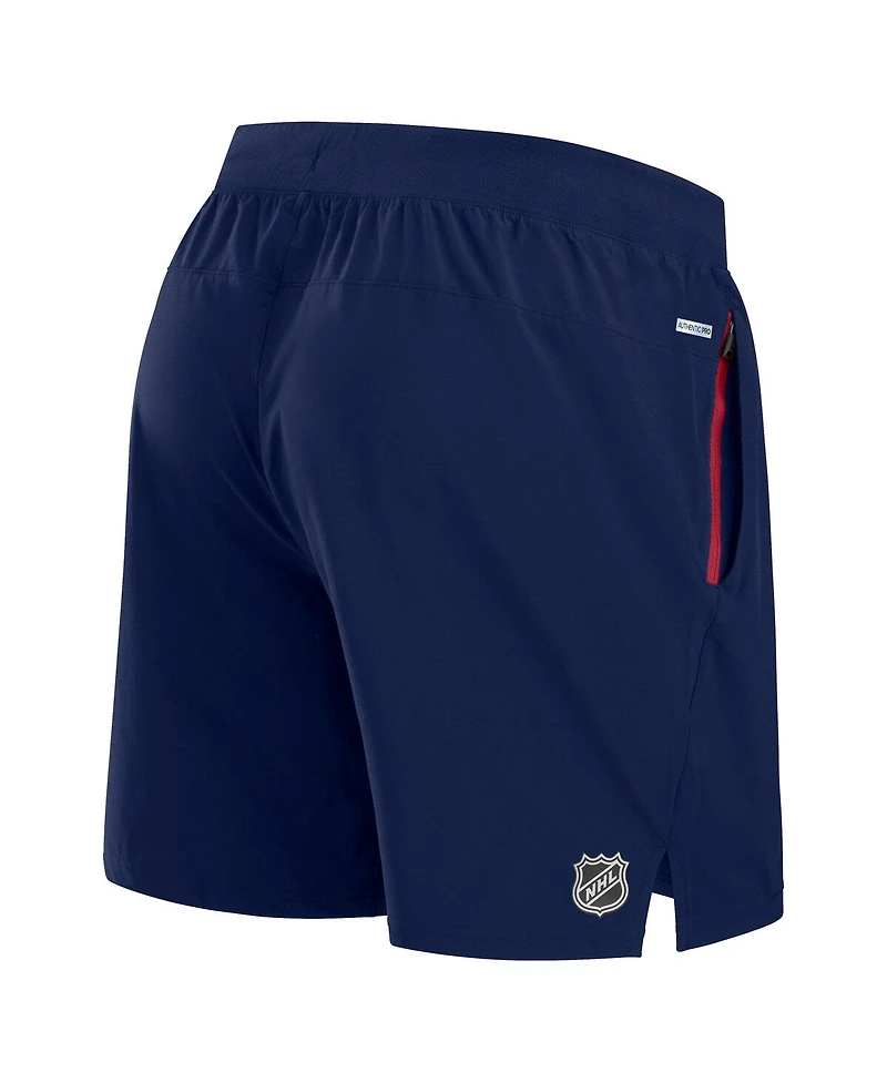 Fanatics Men's Navy Montreal Canadiens Authentic Pro Rink Performance Shorts