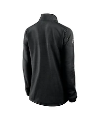 Fanatics Women's Black Boston Bruins Authentic Pro Rink Lightweight Quarter-Zip Pullover Top