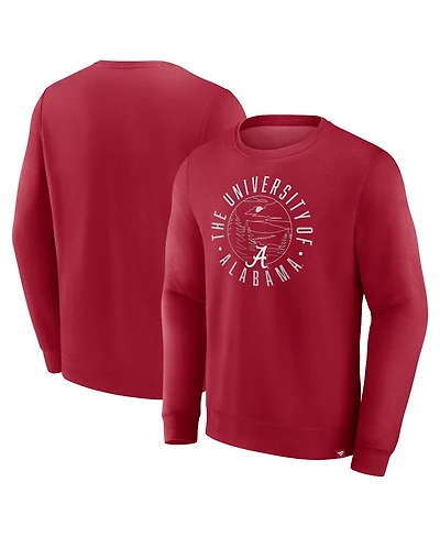 Fanatics Men's Crimson Alabama Tide Destination Pullover Sweatshirt
