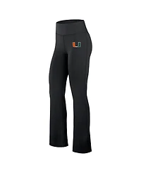 Fanatics Women's Black Miami Hurricanes Training Camp Maxed Out Flare Leggings