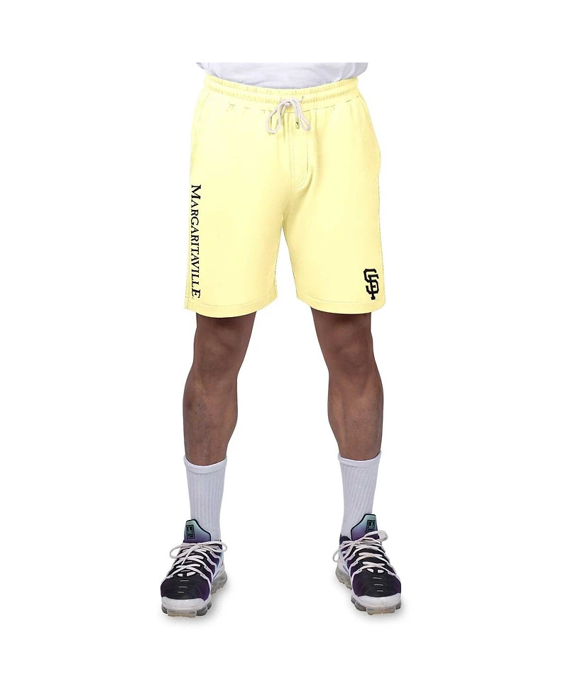 Margaritaville Men's Yellow San Francisco Giants Peached French Terry Shorts