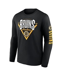 Fanatics Men's Black Boston Bruins Headline Long Sleeve T-Shirt