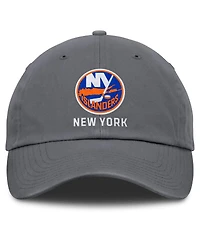 Fanatics Men's Charcoal New York Islanders Washed Adjustable Hat