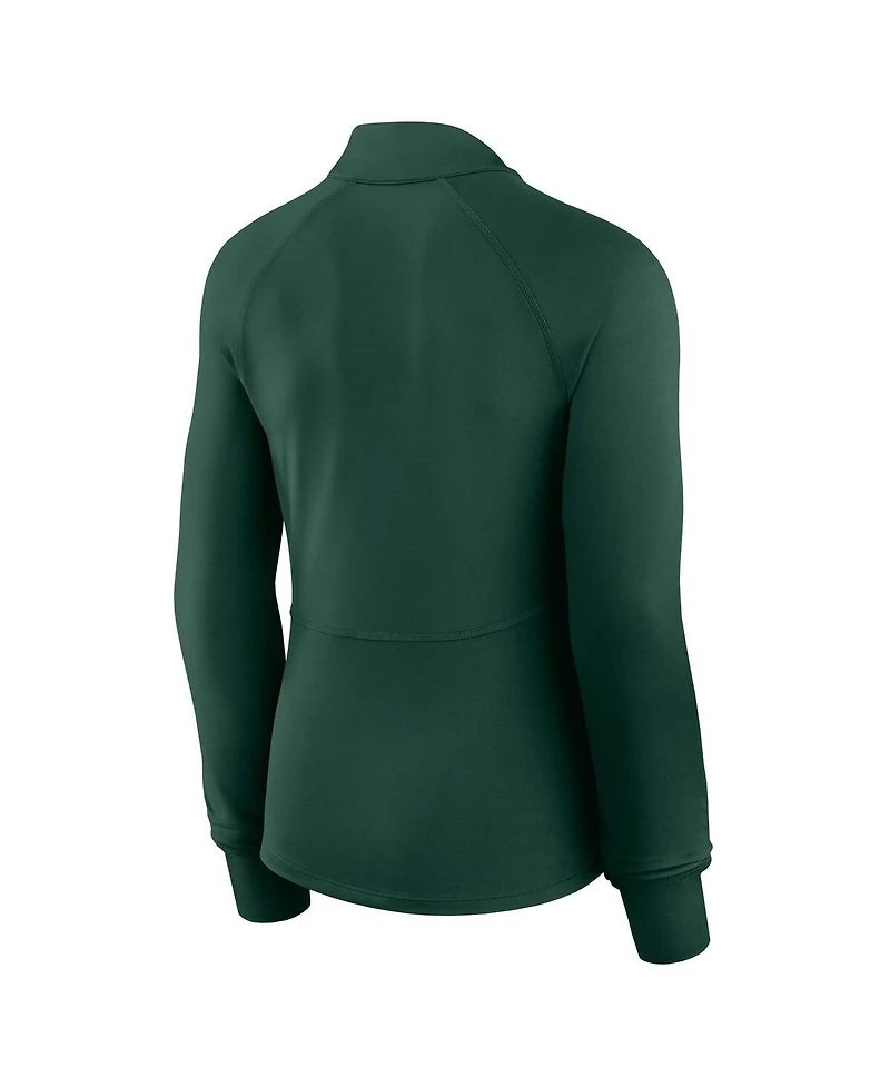 Fanatics Women's Green Bay Packers Elements Raglan Quarter-Zip Jacket
