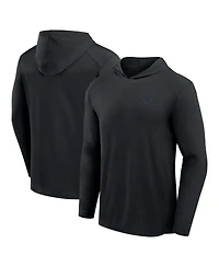 Fanatics Men's Black Detroit Lions Front Office Power Mono Long Sleeve Hoodie T-Shirt
