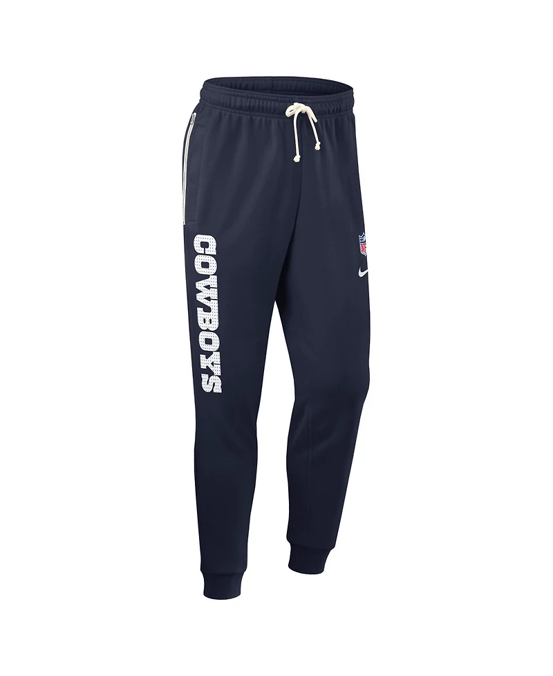 Nike Men's Navy Dallas Cowboys Sideline Ground Game Performance Taper Pants