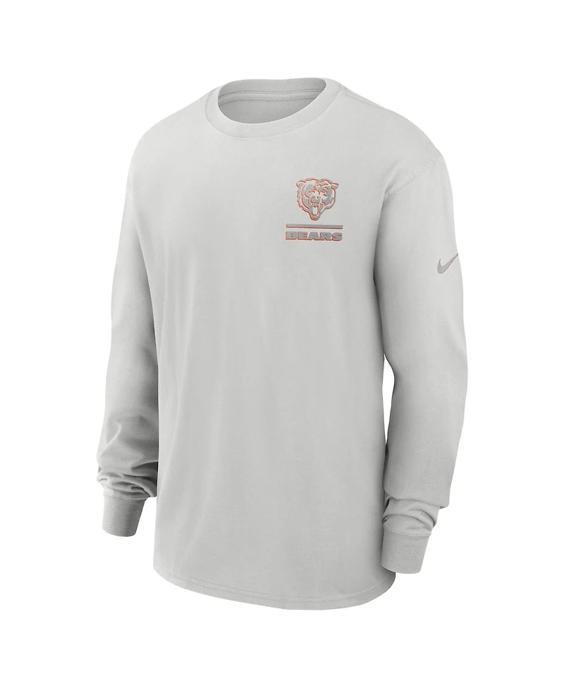 Nike Men's Gray Chicago Bears Essential Heavy Max90 Long Sleeve T-Shirt
