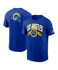 Nike Men's Royal Los Angeles Rams Rewind Front and Back Hit Essential T-Shirt