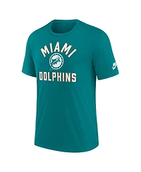 Nike Men's Aqua Miami Dolphins Favorable Timeline Tri-Blend T-Shirt
