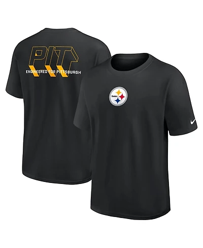 Nike Men's Black Pittsburgh Steelers Dominate the Game Essential Max90 T-Shirt