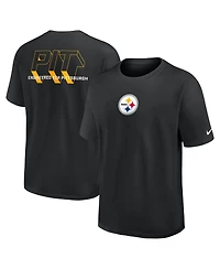 Nike Men's Black Pittsburgh Steelers Dominate the Game Essential Max90 T-Shirt