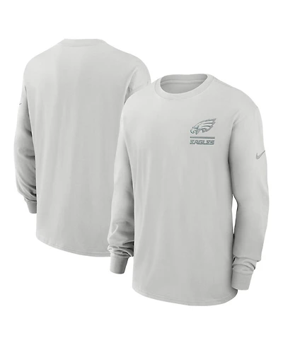 Nike Men's Gray Philadelphia Eagles Essential Heavy Max90 Long Sleeve T-Shirt