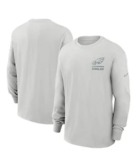 Nike Men's Gray Philadelphia Eagles Essential Heavy Max90 Long Sleeve T-Shirt