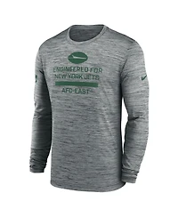 Nike Men's New York Jets Sideline Velocity Performance Long Sleeve T-Shirt