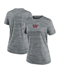 Nike Women's Gray Washington Commanders Sideline Velocity Performance T-Shirt