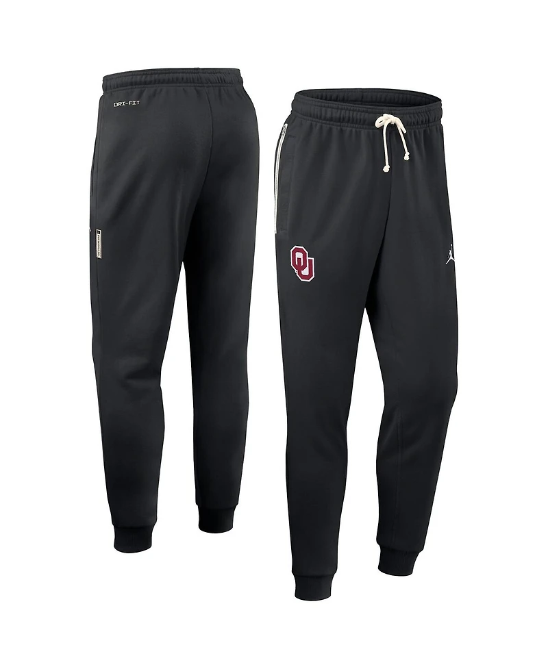 Jordan Men's Black Oklahoma Sooners 2025 Sideline Performance Taper Pants