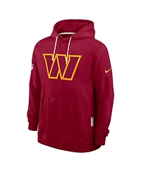 Nike Men's Burgundy Washington Commanders Sideline Initial Home Performance Pullover Hoodie