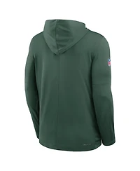 Nike Men's Green Bay Packers Sideline Pure Fury Performance Long Sleeve Hoodie T-Shirt