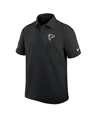 Nike Men's Black Atlanta Falcons Sideline City Pride Woven Performance Polo Shirt