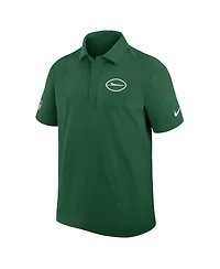 Nike Men's Green New York Jets Sideline City Pride Woven Performance Polo Shirt
