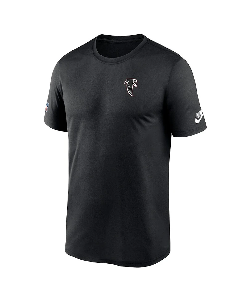 Nike Men's Black Atlanta Falcons Sideline Alt Pack Small Logo Legend Performance T-Shirt