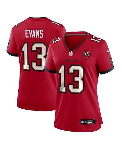 Nike Women's Mike Evans Red Tampa Bay Buccaneers 50th Season Team Game Jersey