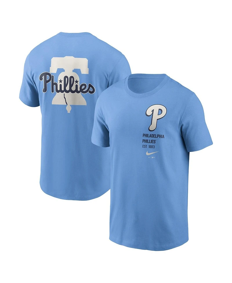 Nike Men's Light Blue Philadelphia Phillies Record Shattered T-Shirt