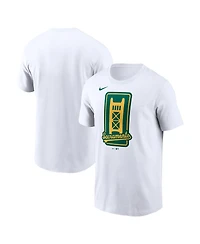 Nike Men's White Athletics Script T-Shirt