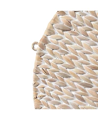 Annulus 24.61" 3-Shelf Circular Hand-Woven Hyacinth Wall Rack