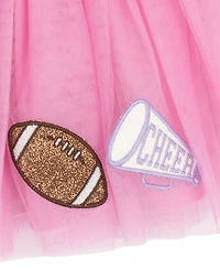 Rare Editions Baby Girls 2-Piece French Terry Cheer Sweatshirt and Tutu Skirt Set