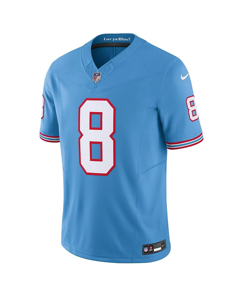 Nike Men's Will Levis Light Blue Tennessee Titans Alternate Oilers Throwback Vapor F.u.s.e. Limited Jersey