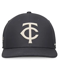 Nike Men's Anthracite Minnesota Twins Statement Pro Snapback Hat