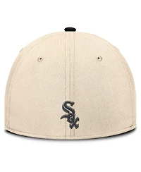 Nike Men's Natural/Black Chicago White Sox Statement Rise Performance Flex Hat