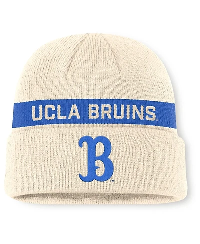 Jordan Men's Natural/Blue Ucla Bruins Peak Primetime Utility Cuffed Knit Hat