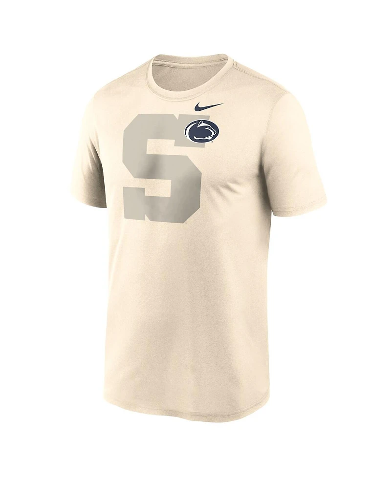 Nike Men's Natural Penn State Nittany Lions Campus Shadow Legend Performance T-Shirt